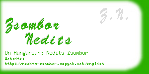 zsombor nedits business card